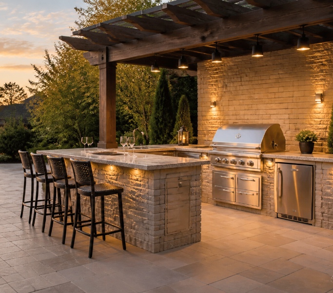 outdoor kitchen