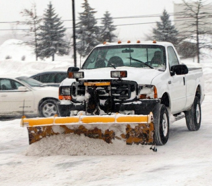 snow plowing